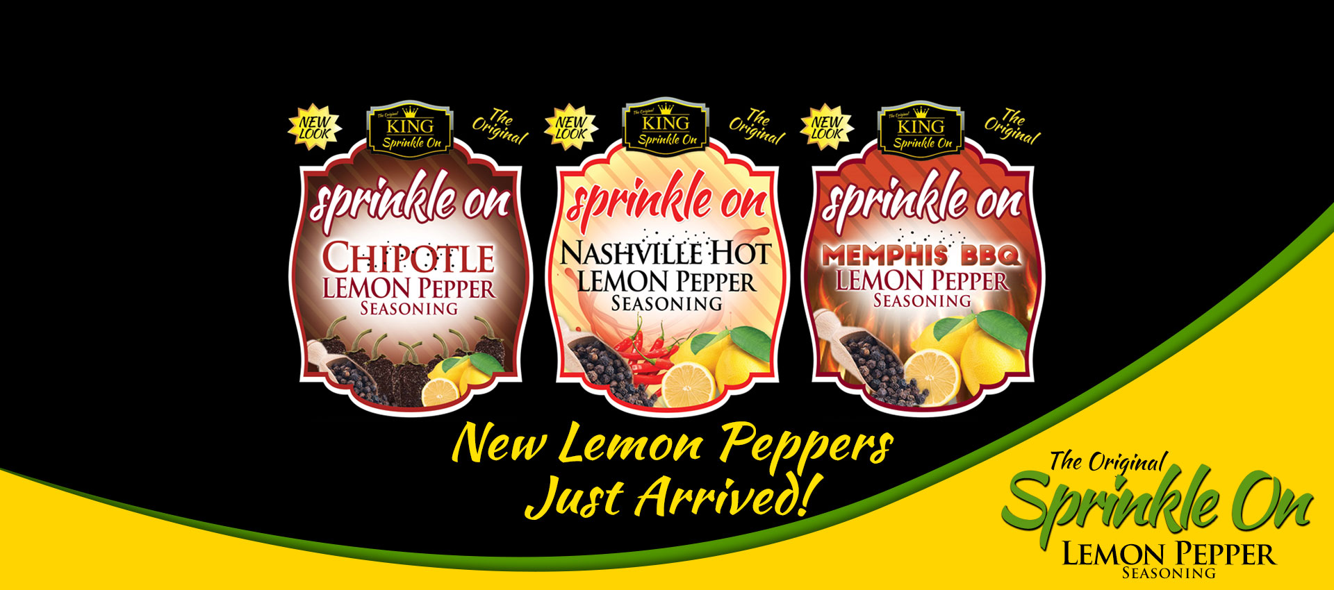 New Sprinkle On Lemon Peppers